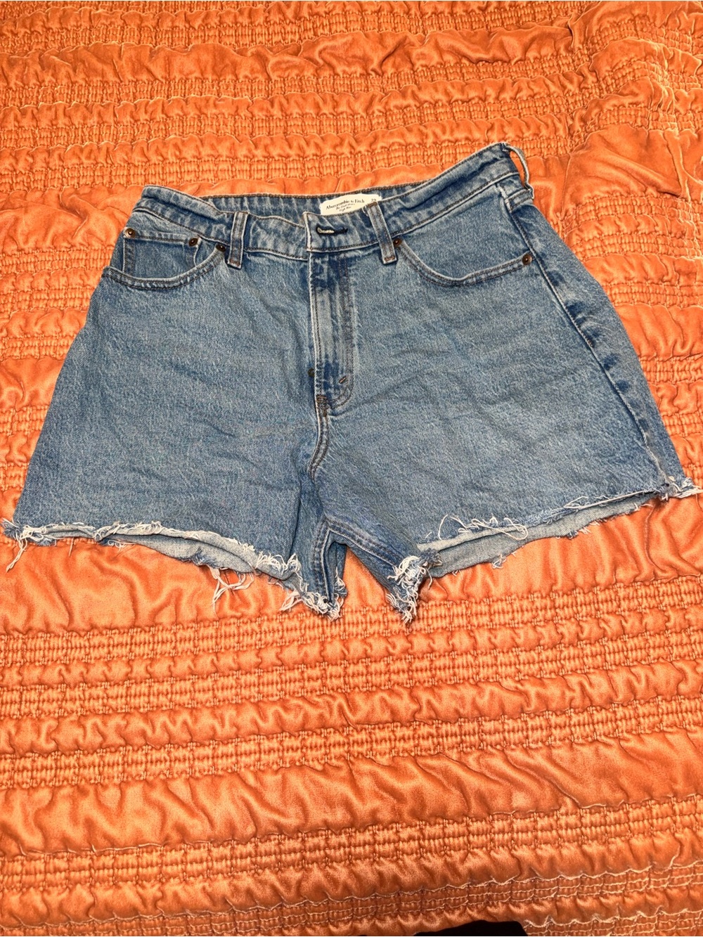 Abercrombie Curve Love High Rise Dad Shorts 29/8 Denim